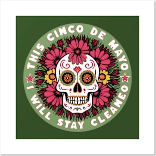 This Cinco De Mayo I will Stay Cleaneo Posters and Art